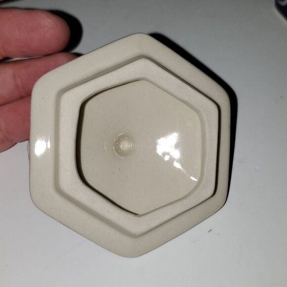 A Boleslawcu Polish Hand Made Ceramic Pottery Trinket Dish Home Decor Signed - Picture 6 of 9